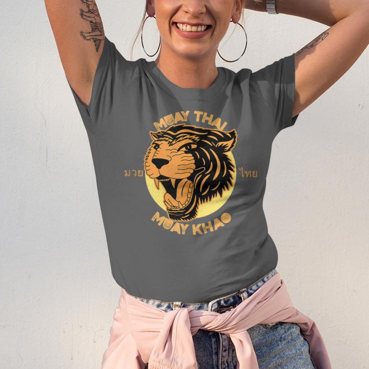 Muay Thai Muay Khao Kickboxing Unisex Jersey T-Shirt Muay Thai Muay Khao Kickboxing Unisex Jersey T-Shirt