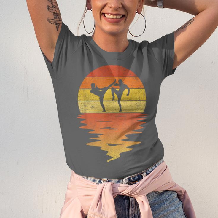 Muay Thai Shirt Retro Sunset 70s Vintage Muay Thai Unisex Jersey T-Shirt Muay Thai Shirt Retro Sunset 70s Vintage Muay Thai Unisex Jersey T-Shirt