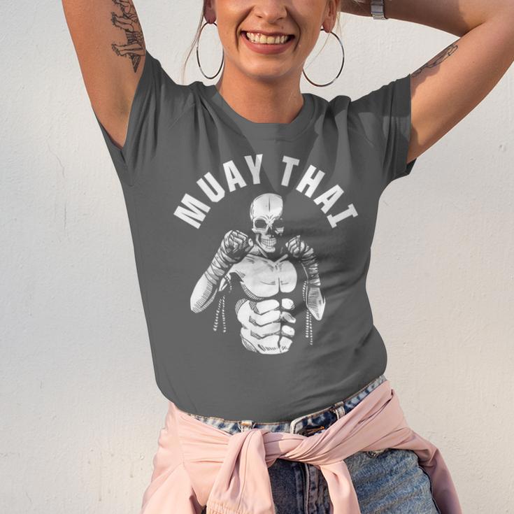 Muay Thai Skeleton Fighter MMA Club Coach Martial Arts Fight Unisex Jersey T-Shirt Muay Thai Skeleton Fighter MMA Club Coach Martial Arts Fight Unisex Jersey T-Shirt