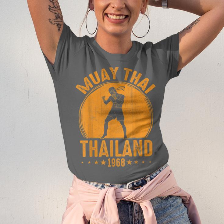 Muay Thai Thailand 1968 Slogan Sport Unisex Jersey T-Shirt