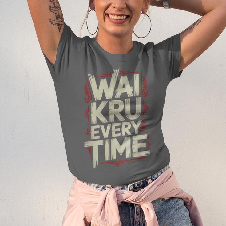 Muay Thai Wai Kru Respect Ritual Ceremony Fighter Identity Unisex Jersey T-Shirt