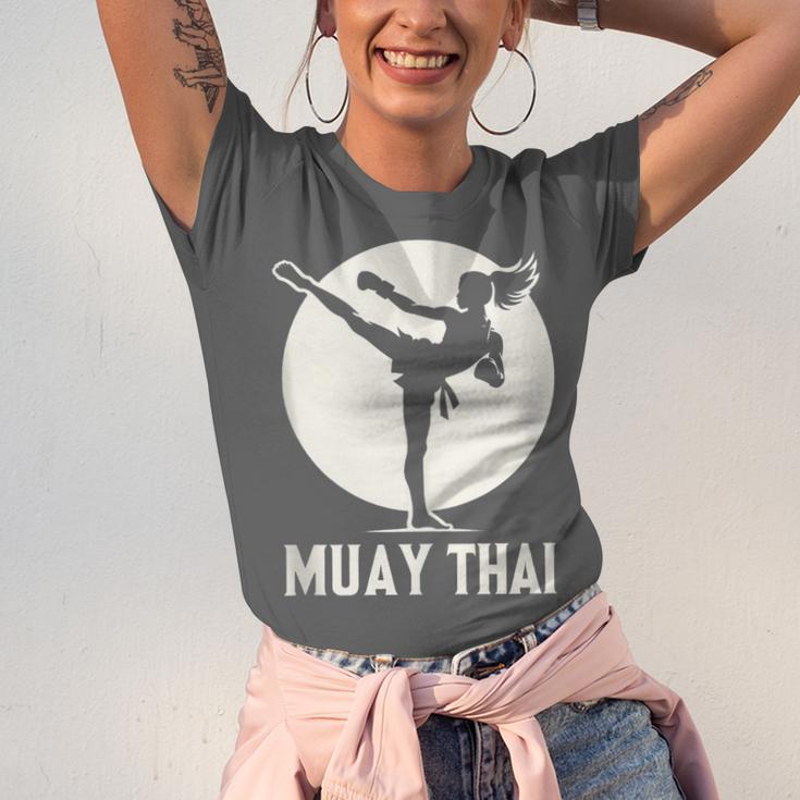 Muay Thai Woman Image Unisex Jersey T-Shirt Muay Thai Woman Image Unisex Jersey T-Shirt