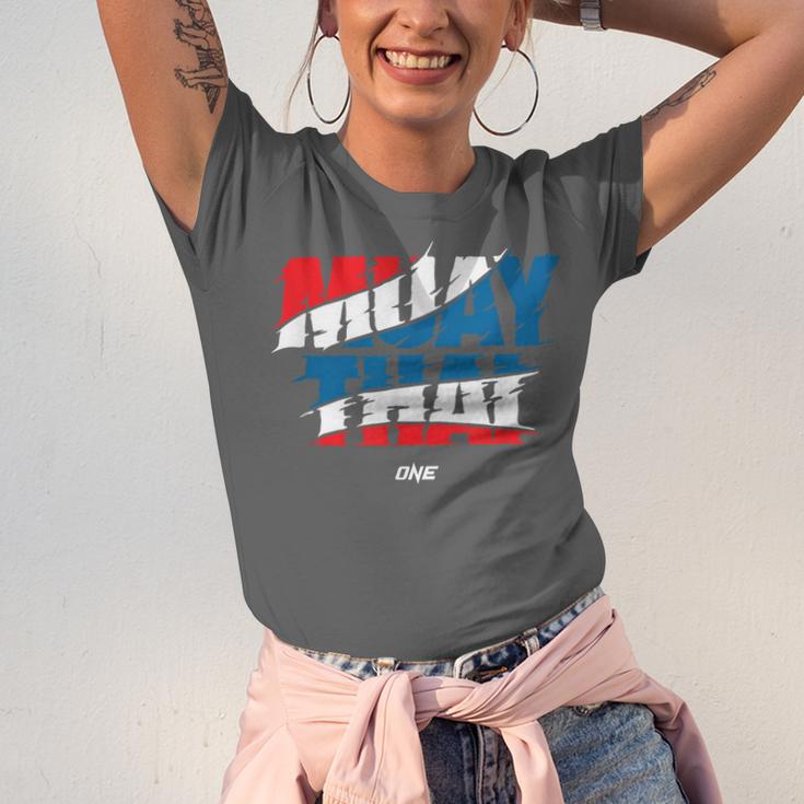 Official ONE Muay Thai Flag Unisex Jersey T-Shirt Official ONE Muay Thai Flag Unisex Jersey T-Shirt