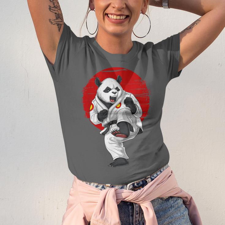 Panda Bear Karate Kickboxing Muay Thai Martial Arts Unisex Jersey T-Shirt