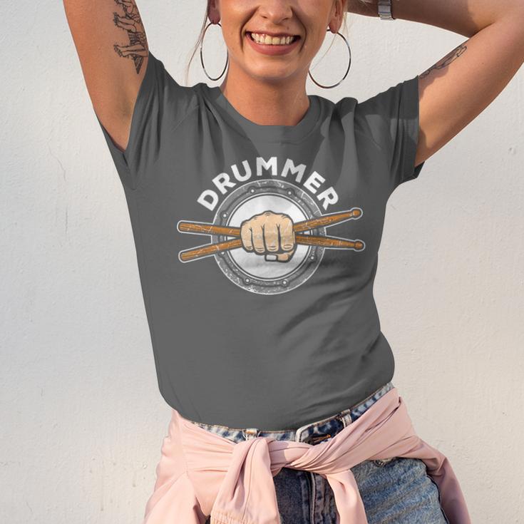 Percussion Drum Sticks Drummer Quote Drum Kit T-Shirt Unisex Jersey T-Shirt Percussion Drum Sticks Drummer Quote Drum Kit T-Shirt Unisex Jersey T-Shirt