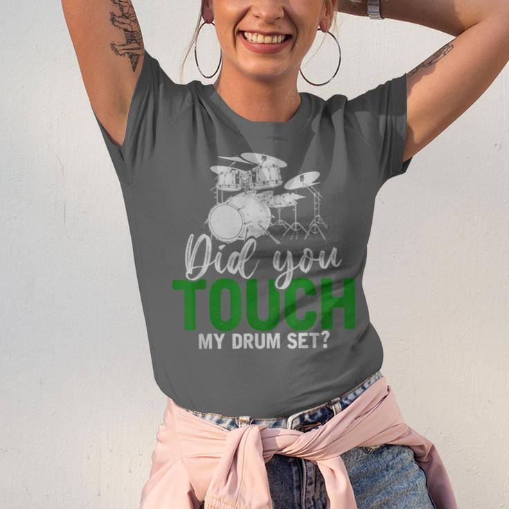 Rock Musical Instrument Band Drummer Drum Kit Unisex Jersey T-Shirt Rock Musical Instrument Band Drummer Drum Kit Unisex Jersey T-Shirt