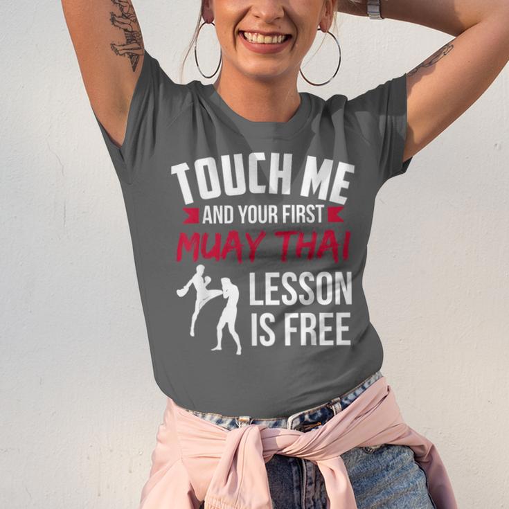 Touch Me And Your First Muay Thai Lesson Is Free Unisex Jersey T-Shirt Touch Me And Your First Muay Thai Lesson Is Free Unisex Jersey T-Shirt