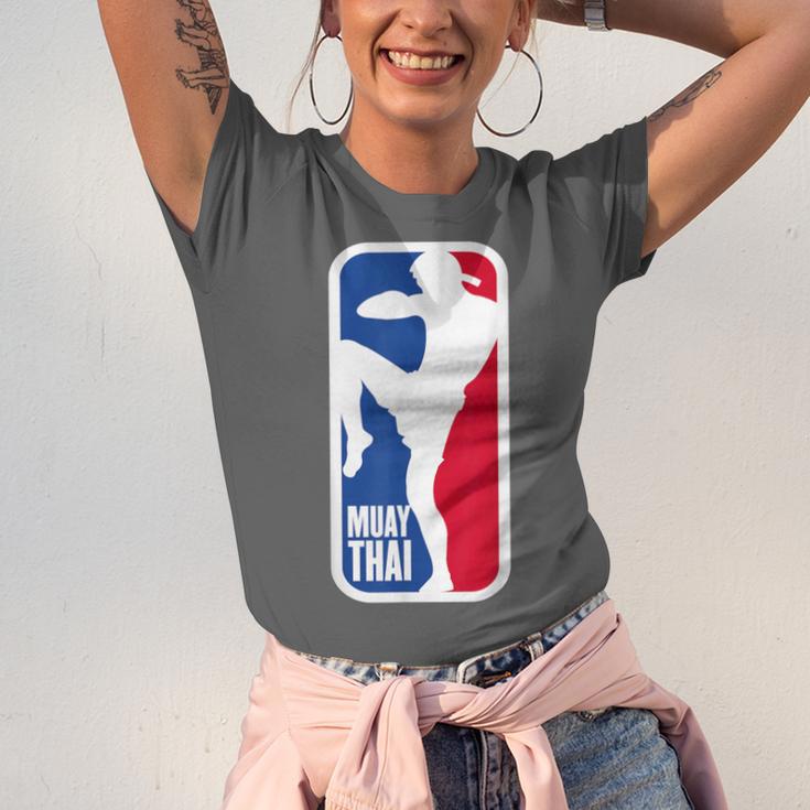 Vintage Muay Thai Fighter MMA Street Fight Kickboxing Club Unisex Jersey T-Shirt