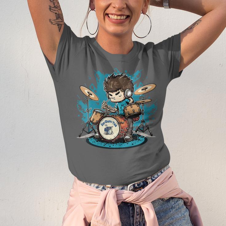Women's Drum Set Drumming Drummers Drum Kits Music Unisex Jersey T-Shirt Women's Drum Set Drumming Drummers Drum Kits Music Unisex Jersey T-Shirt