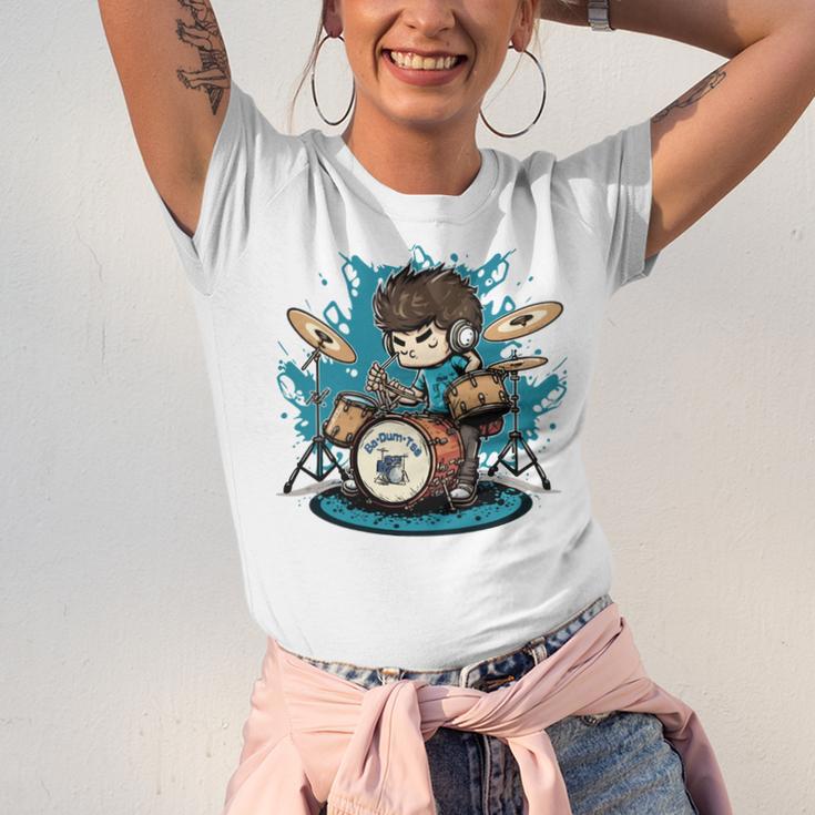 Drum Set Drumming Drummers Drum Kits Music Unisex Jersey T-Shirt Drum Set Drumming Drummers Drum Kits Music Unisex Jersey T-Shirt