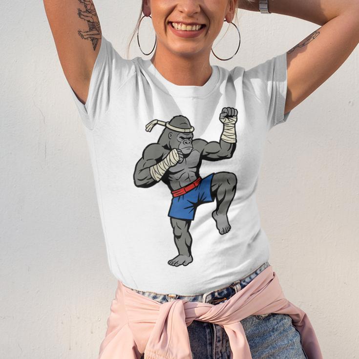 Gorilla Muay Thai Combat Sport Fighter Martial Arts 8 Limbs Raglan Baseball Tee Unisex Jersey T-Shirt Gorilla Muay Thai Combat Sport Fighter Martial Arts 8 Limbs Raglan Baseball Tee Unisex Jersey T-Shirt