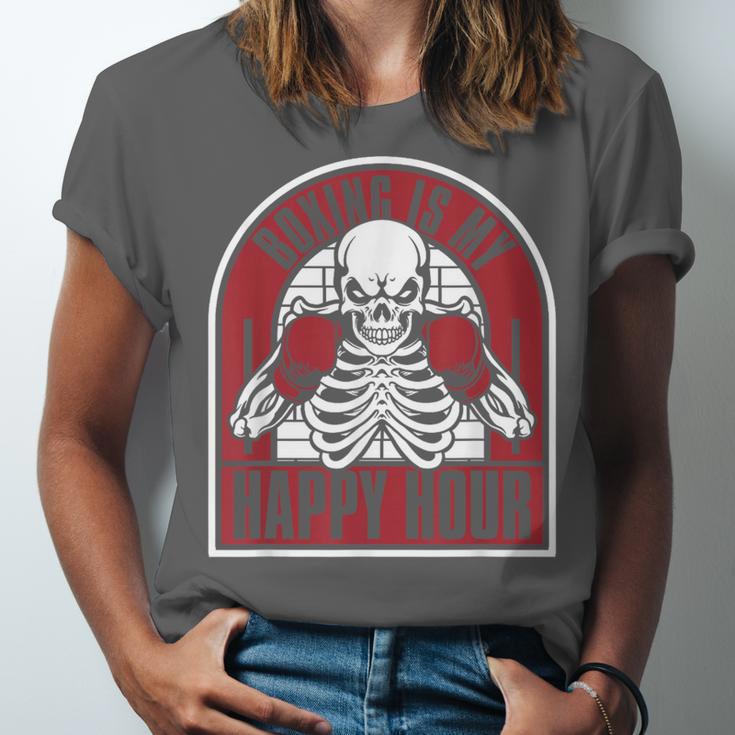 Boxing Is My Happy Hour Muay Thai Kickboxer Fan Boxing Unisex Jersey T-Shirt Boxing Is My Happy Hour Muay Thai Kickboxer Fan Boxing Unisex Jersey T-Shirt