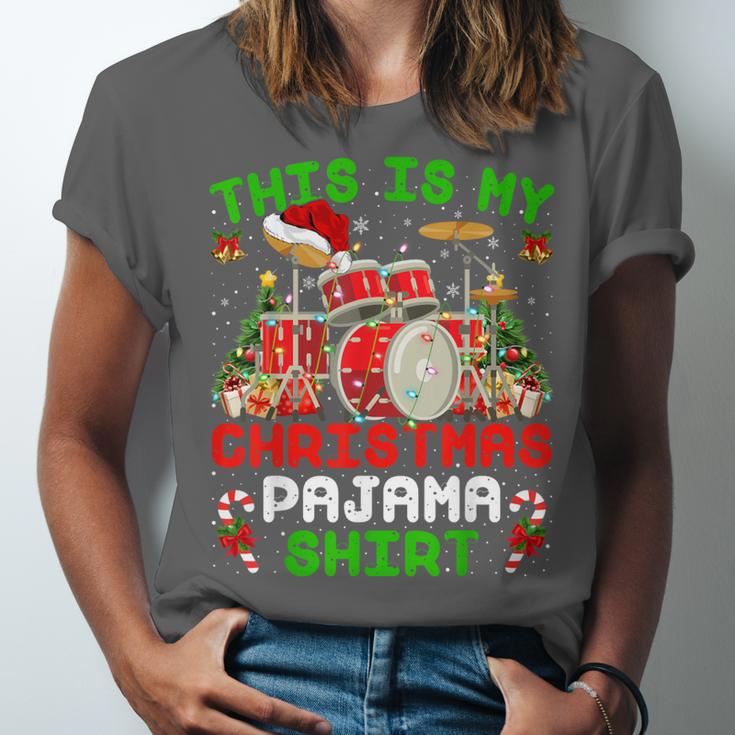 This Is My Christmas Pajama Shirt Drum Kit Christmas Unisex Jersey T-Shirt This Is My Christmas Pajama Shirt Drum Kit Christmas Unisex Jersey T-Shirt