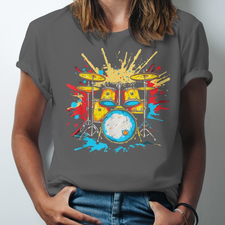 Drum Kit Steamwave Music Band Unisex Jersey T-Shirt Drum Kit Steamwave Music Band Unisex Jersey T-Shirt