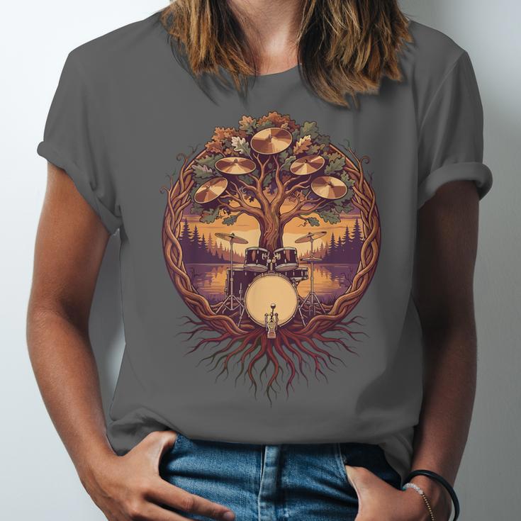 Drummer Drum Kit Musician Percussion Player Unisex Jersey T-Shirt Drummer Drum Kit Musician Percussion Player Unisex Jersey T-Shirt