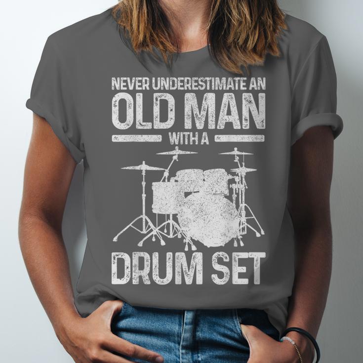 Drummer Drum Kit Vintage Drummer Unisex Jersey T-Shirt Drummer Drum Kit Vintage Drummer Unisex Jersey T-Shirt