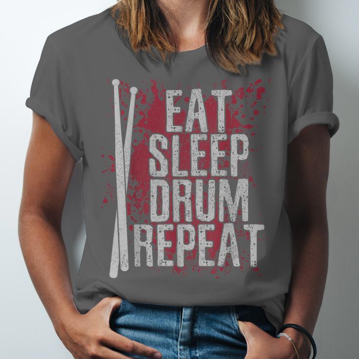 Drummer Eat Sleep Drum Repeat Drum Kit Musician Unisex Jersey T-Shirt Drummer Eat Sleep Drum Repeat Drum Kit Musician Unisex Jersey T-Shirt