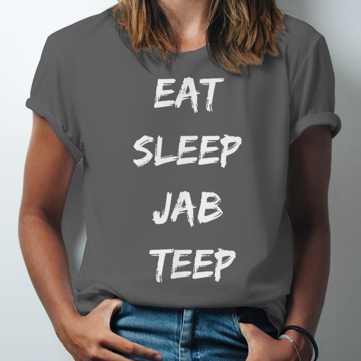Eat Sleep Jab Teep Rep Muay Thai Unisex Jersey T-Shirt