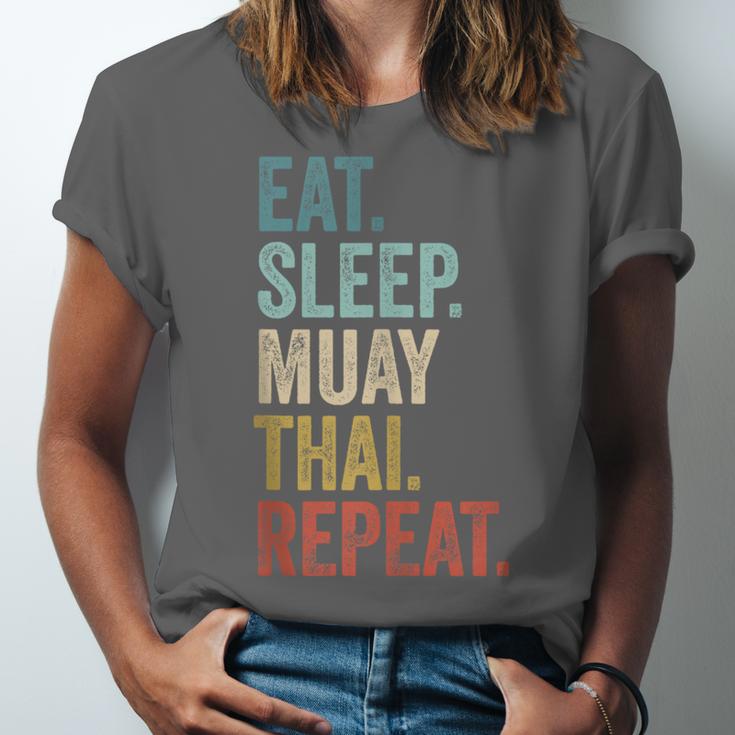 Eat Sleep Muay Thai Repeat Thai Boxing Unisex Jersey T-Shirt