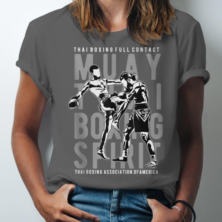 Full Contact Thai Boxing Association Of America Muay Thai Unisex Jersey T-Shirt Full Contact Thai Boxing Association Of America Muay Thai Unisex Jersey T-Shirt