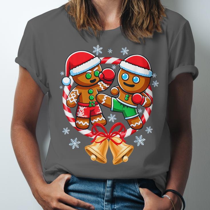 Gingerbread Cookies Christmas Fighting Muay Thai Unisex Jersey T-Shirt Gingerbread Cookies Christmas Fighting Muay Thai Unisex Jersey T-Shirt