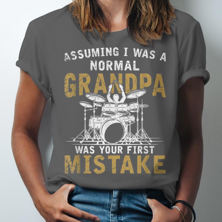 Grandpa Drummer Father's Day Drum Kit Unisex Jersey T-Shirt Grandpa Drummer Father's Day Drum Kit Unisex Jersey T-Shirt