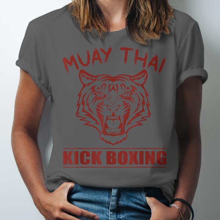 Great Muay Thai Tiger Kickboxing Martial Artist Unisex Jersey T-Shirt