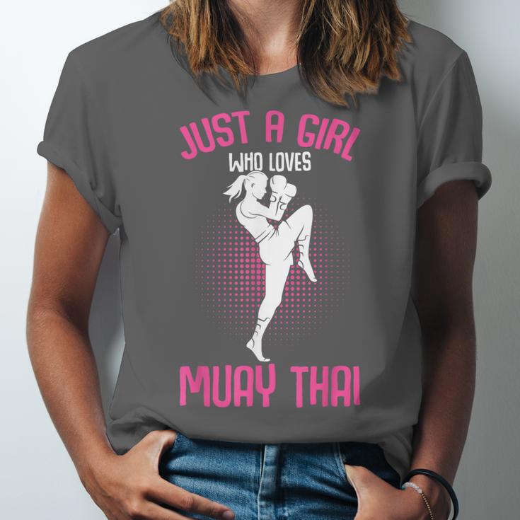 Just a Girl Who Loves Muay Thai Kids Girls Unisex Jersey T-Shirt Just a Girl Who Loves Muay Thai Kids Girls Unisex Jersey T-Shirt