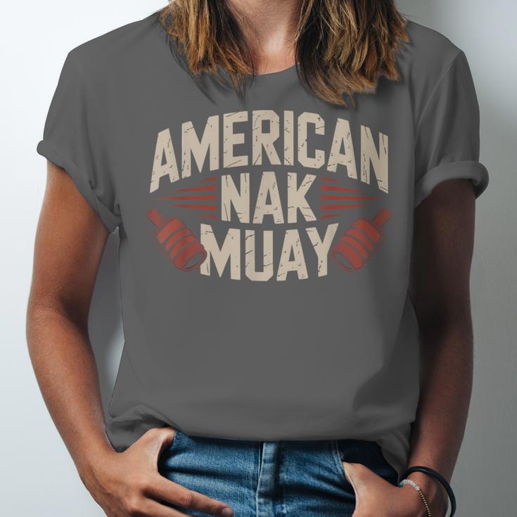Muay Thai American Nak Fighter Identity Boxing Proud Sport Unisex Jersey T-Shirt