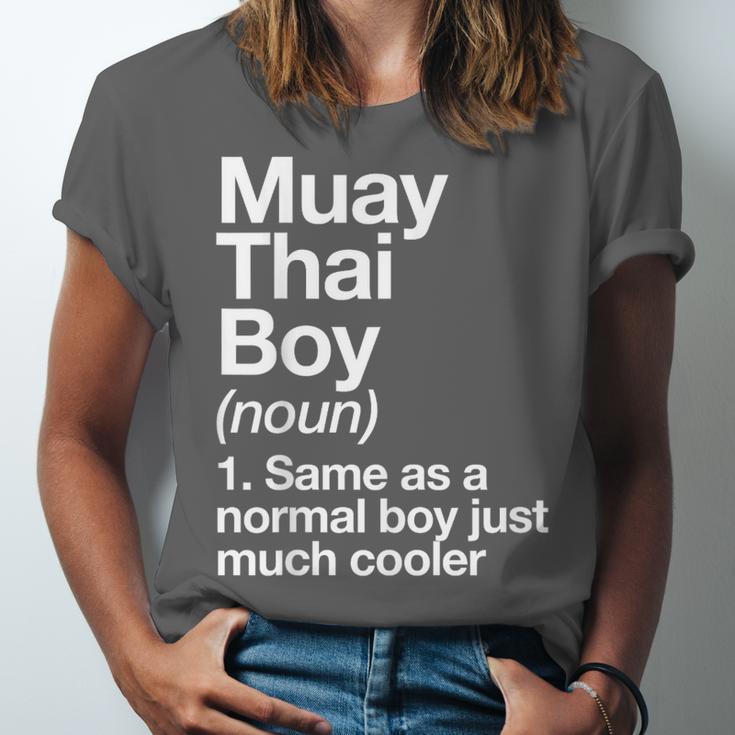 Muay Thai Boy Definition Martial Arts Sports Unisex Jersey T-Shirt