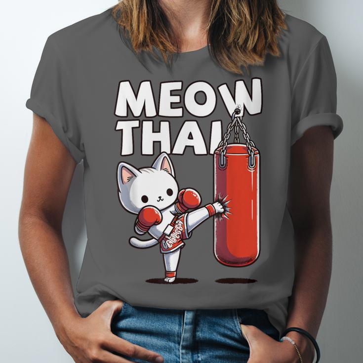 Muay Thai Cat Meow Thai Thai Boxing For Youth Muay Thai Unisex Jersey T-Shirt Muay Thai Cat Meow Thai Thai Boxing For Youth Muay Thai Unisex Jersey T-Shirt
