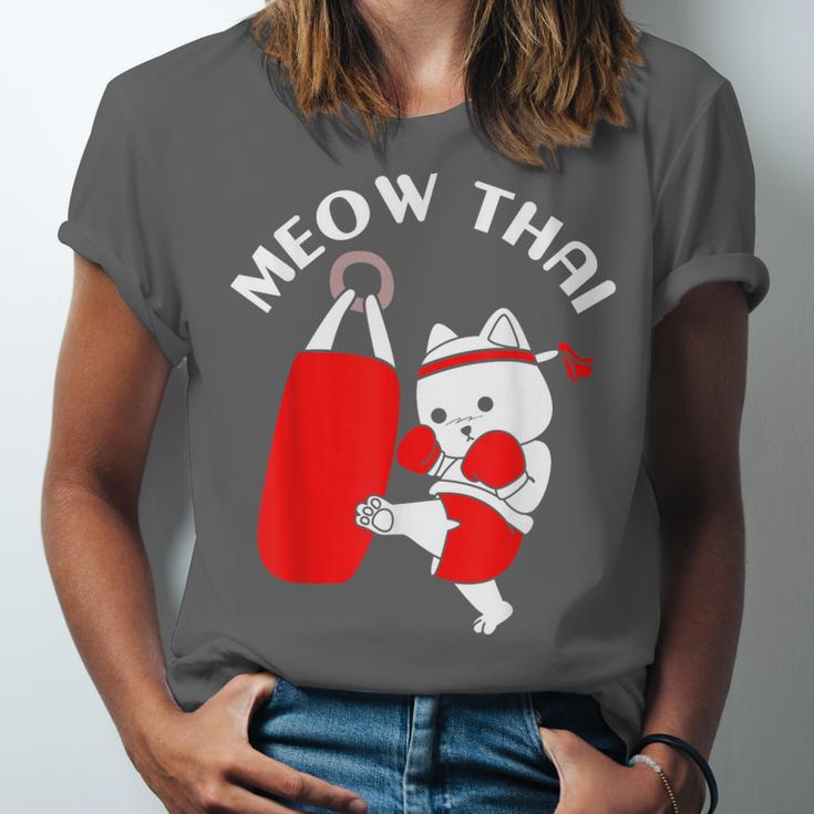 Muay Thai Cat Meow Thai Unisex Jersey T-Shirt