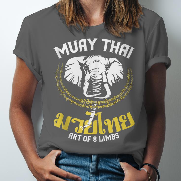Muay Thai Elephant Martial Arts Thai Boxing Coach Lover Unisex Jersey T-Shirt