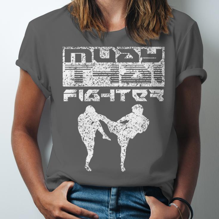 Muay Thai Fighter Boxing Martial Arts Unisex Jersey T-Shirt