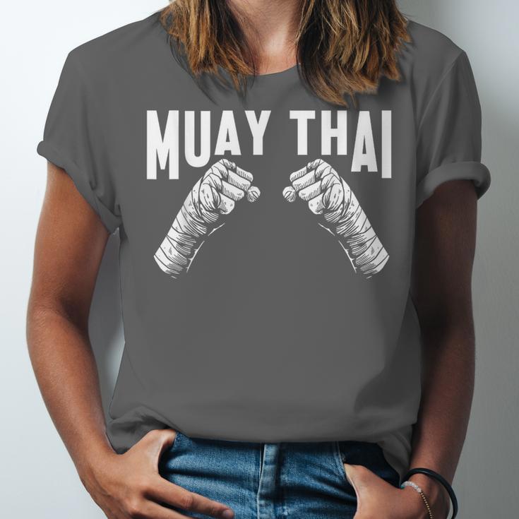 Muay Thai Fighter Fists MMA Club Martial Arts Fighting Coach Unisex Jersey T-Shirt