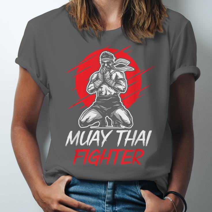 Muay Thai Fighter Martial Arts Boxing Hobby Unisex Jersey T-Shirt