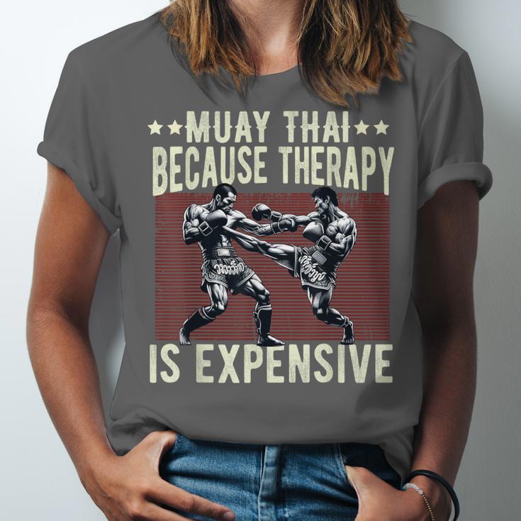 Muay Thai Fighter For Men Dad Boys Thai Kickboxing Fighting Unisex Jersey T-Shirt