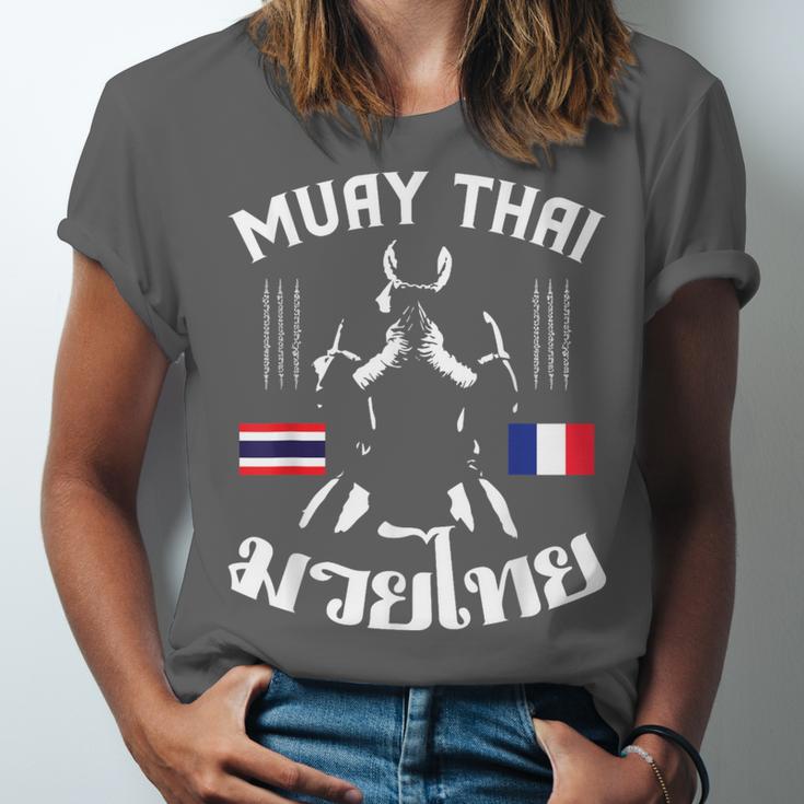 Muay Thai France French Flag Martial Arts Thai Boxing Coach Unisex Jersey T-Shirt Muay Thai France French Flag Martial Arts Thai Boxing Coach Unisex Jersey T-Shirt