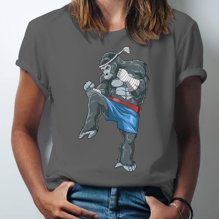 Muay Thai Gorilla Thai Boxing Unisex Jersey T-Shirt Muay Thai Gorilla Thai Boxing Unisex Jersey T-Shirt