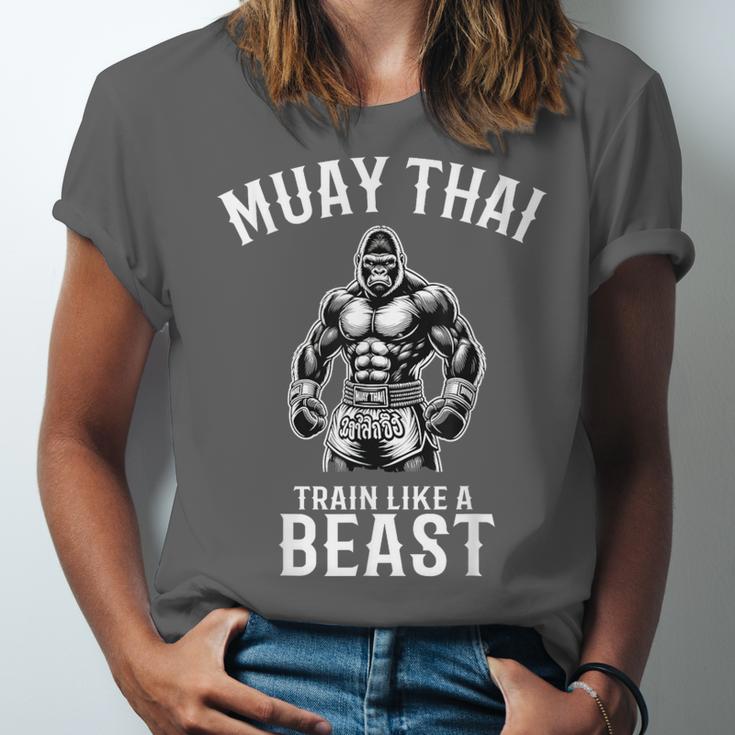 Muay Thai Gorilla Kickboxing And Gorilla Thai Boxing Unisex Jersey T-Shirt Muay Thai Gorilla Kickboxing And Gorilla Thai Boxing Unisex Jersey T-Shirt
