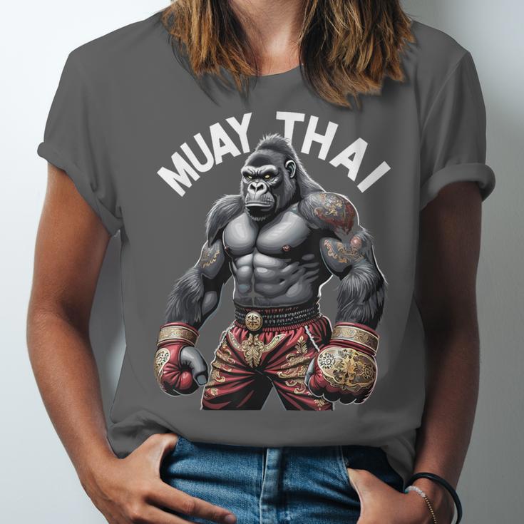 Muay Thai Gorilla Strength Power Fighter Unisex Jersey T-Shirt