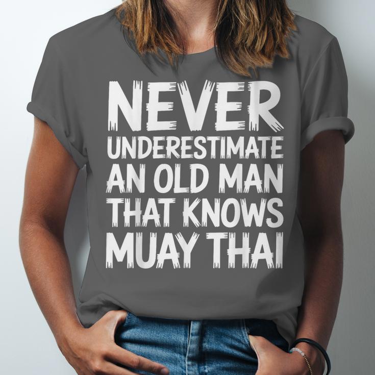 Muay Thai For Grandpa Men Mixed Martial Arts Unisex Jersey T-Shirt
