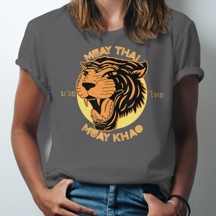 Muay Thai Muay Khao Kickboxing Unisex Jersey T-Shirt Muay Thai Muay Khao Kickboxing Unisex Jersey T-Shirt