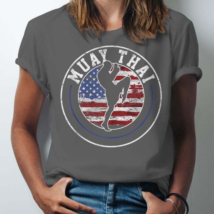 Muay Thai Kickboxing Vintage Unisex Jersey T-Shirt