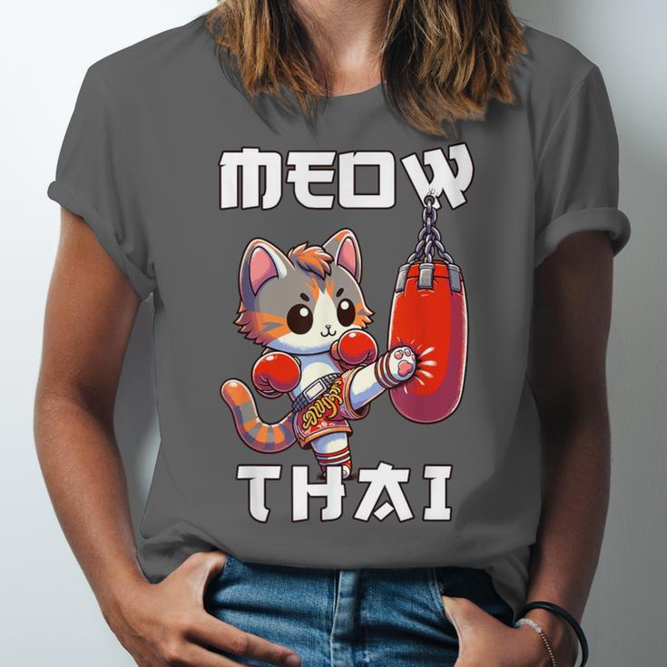 Muay Thai Meow Thai & Thai Boxing Muay Thai Cat Unisex Jersey T-Shirt Muay Thai Meow Thai & Thai Boxing Muay Thai Cat Unisex Jersey T-Shirt