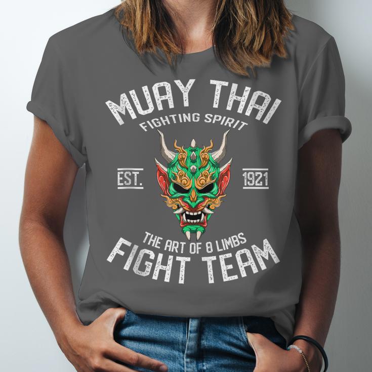 Muay Thai Oni Fight Team Kickboxing Unisex Jersey T-Shirt