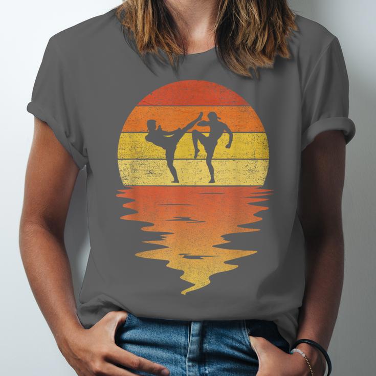 Muay Thai Shirt Retro Sunset 70s Vintage Muay Thai Unisex Jersey T-Shirt Muay Thai Shirt Retro Sunset 70s Vintage Muay Thai Unisex Jersey T-Shirt