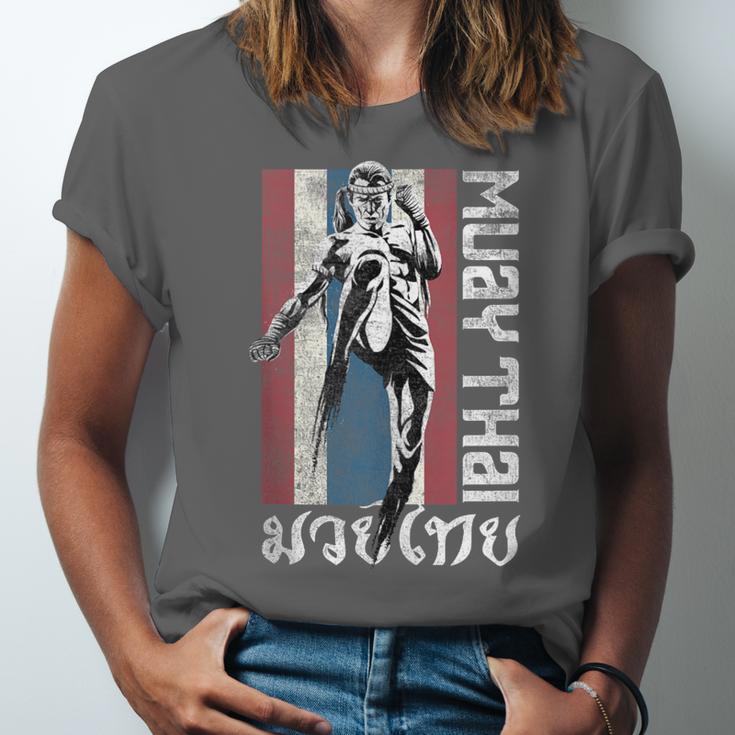Muay Thai Shirt Thailand Flag Martial Arts Shirt Unisex Jersey T-Shirt