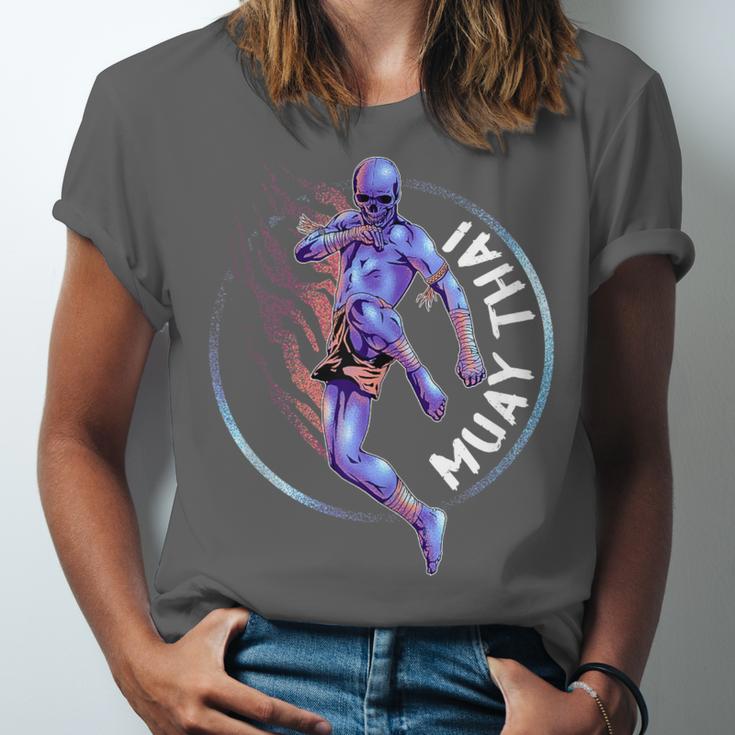 Muay Thai Skeleton Unisex Jersey T-Shirt