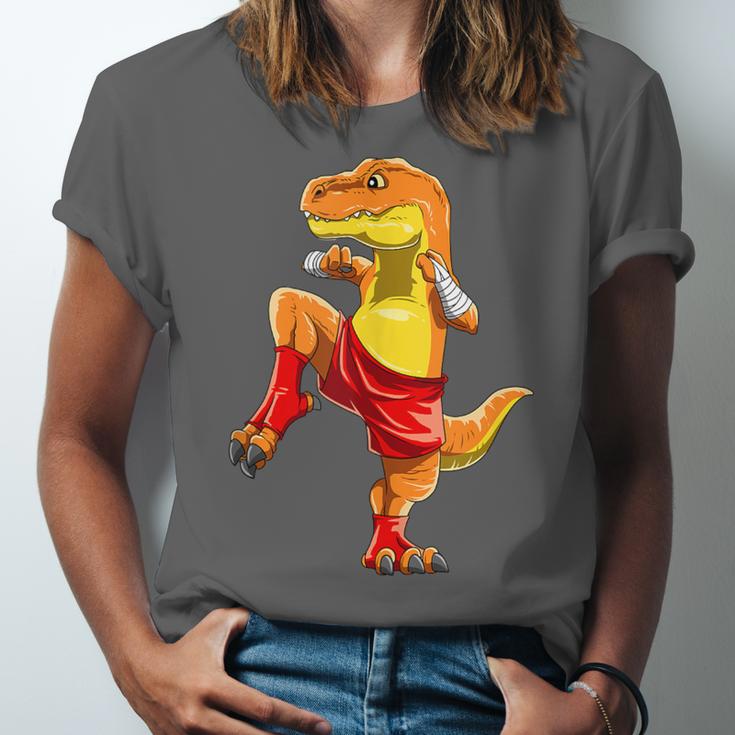 Muay Thai T-Rex Thai Boxing Unisex Jersey T-Shirt Muay Thai T-Rex Thai Boxing Unisex Jersey T-Shirt